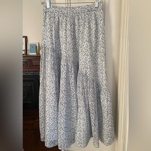 AE Floral Asymmetrical Midi Skirt, Size M